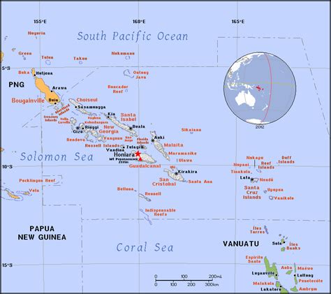 Full political map of Solomon Islands. Solomon Islands full political ...