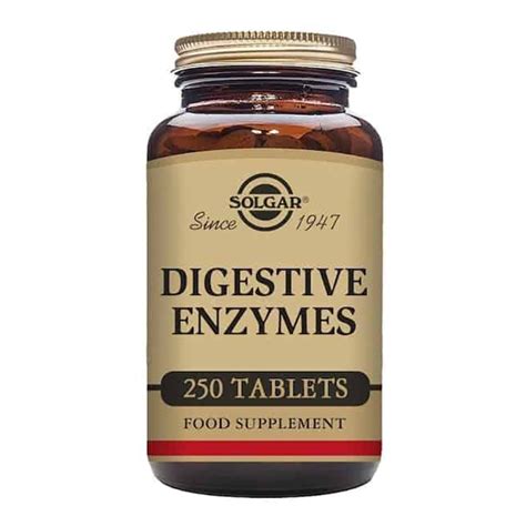 Solgar - Digestive Aids - Digestive Enzymes Tabs - Size: 250