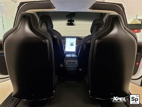 Tesla Model X XPEL Ultimate PLUS PPF Stealth Rear Seat Covers and ...