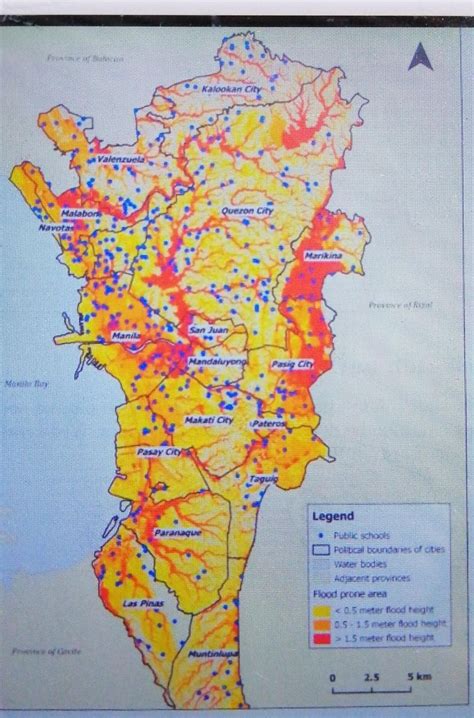 According to the hazard map, which localities would be affected as a whole byflooding? - Brainly.ph