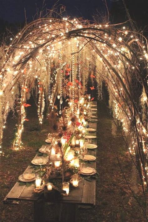 Enchanted Forest Themed Wedding Reception