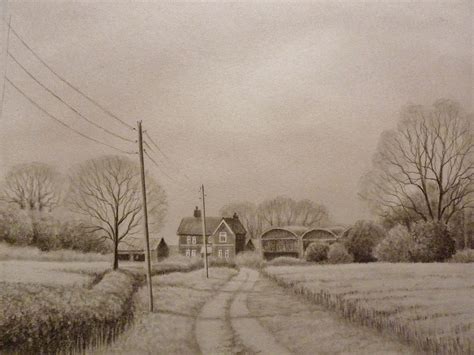 Realistic Landscape Drawing at GetDrawings | Free download