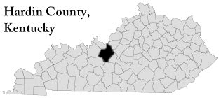 Hardin County, Kentucky - Map Locator