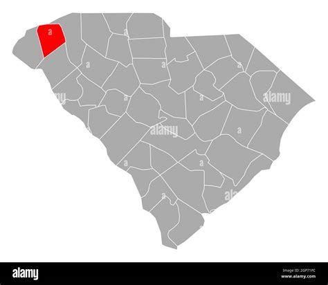 Map of Pickens in South Carolina Stock Photo - Alamy