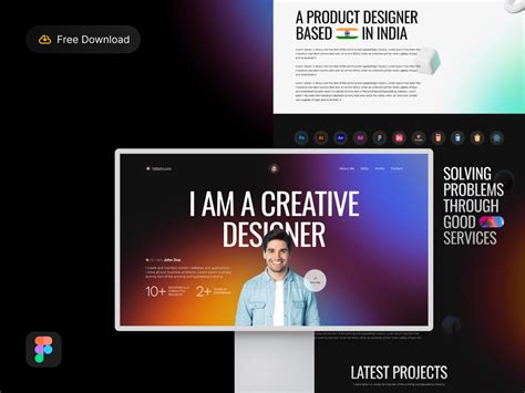 Portfolio Website Design Figma - PrimePSD