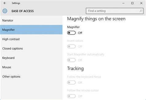 Windows 10: Ease of Access Options - In Easy Steps