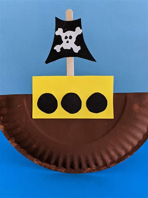 Pirate Ship Template For Kids