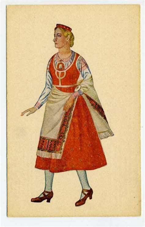 Pin on Latvian national dress Ansis Cīrulis 1920's interpretations.