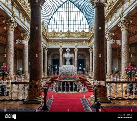 Interior of Dolmabahce Palace Istanbul Turkey Stock Photo - Alamy