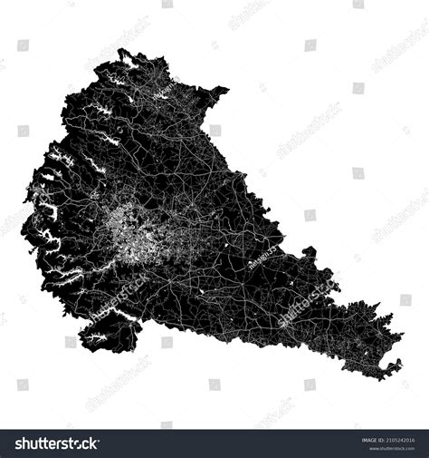 Pune India High Resolution Vector Map Stock Vector (Royalty Free ...