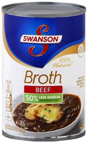 Swanson Beef Broth - 14.5 oz, Nutrition Information | Innit