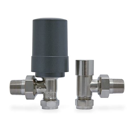 Genius Smart Valve With Satin Nickel Angled Body - Period Home Style