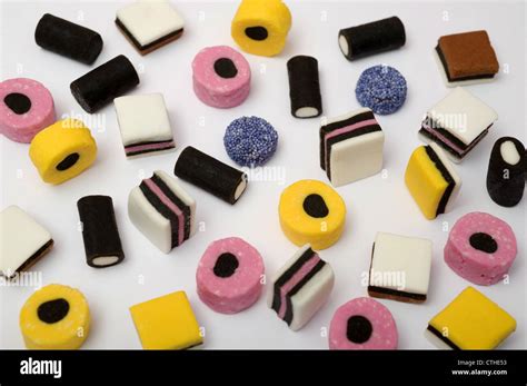 Liquorice Allsorts sweets Stock Photo - Alamy