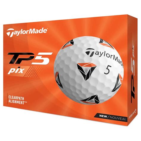 Taylormade TP5 Pix 2.0 Golf Balls – Dozen - The Golf Studio