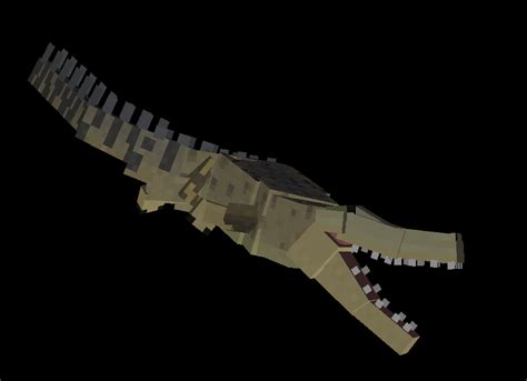 Saltwater Crocodile Model for a mod I been working on relating to improving Jungle terrain and ...