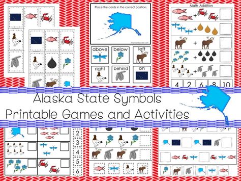 30 Alaska State Symbols Themed Learning Games Download. ZIP - Etsy