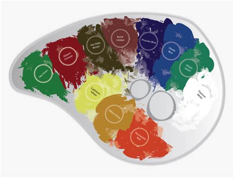 Palette Bob Ross Paint Colors, HD Png Download , Transparent Png Image - PNGitem