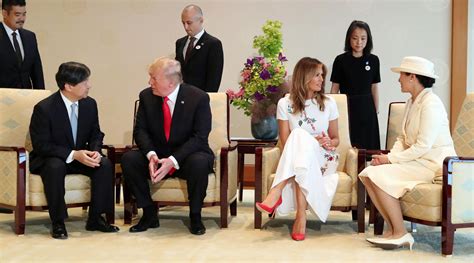 US President Donald Trump and First Lady Melania Trump meets Japan's ...