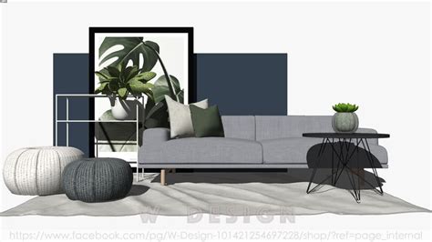 Sofa and coffee table | 3D Warehouse