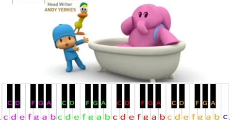 Pocoyo Theme Song ~ Piano Letter Notes