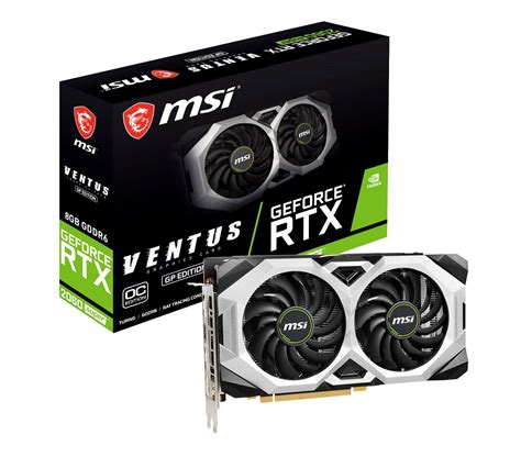 MSI Geforce RTX 2060 SUPER VENTUS GP OC 8GB PCI-Express Graphics Card