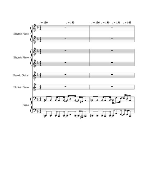 Golden Wind / Vento Aureo Sheet music for Piano, Guitar (Mixed Quartet) | Musescore.com