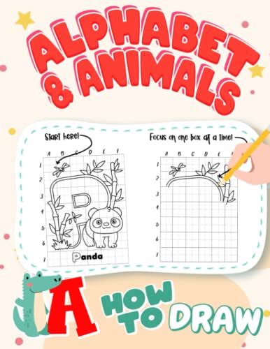 How to Draw Alphabet & Animals: Learn to Draw Step-by-Step with 25 ...