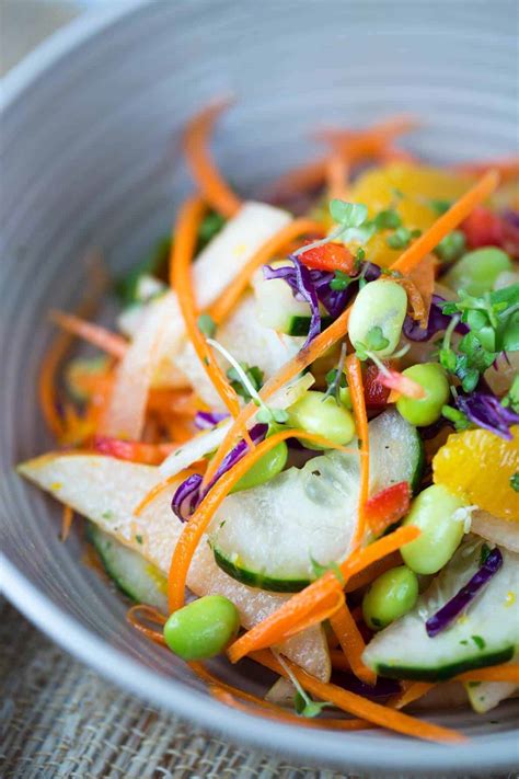 Asian Pear Salad with Orange Ginger Dressing - Jessica Gavin