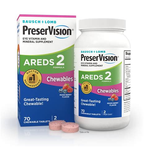 PreserVision® AREDS 2 Formula Eye Vitamin and Mineral Supplement with Lutein & Zeaxanthin, Mixed ...