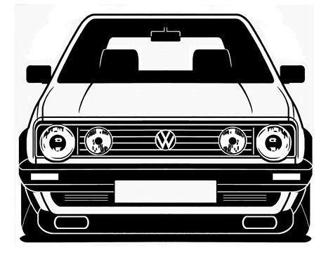 Golf 1, Volkswagen Golf Mk2, Vw Mk1, Car Art, Art Cars, Nissan Tuning, Nike Tattoo, Cool Car ...