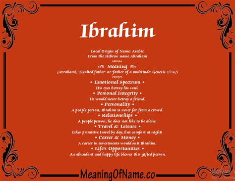 Ibrahim - Meaning of Name