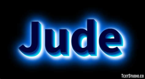 Jude Text Effect and Logo Design Name