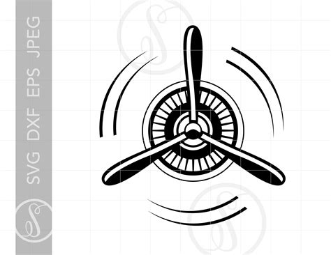 Airplane Propeller SVG Airplane Propeller Clipart Airplane | Etsy Canada