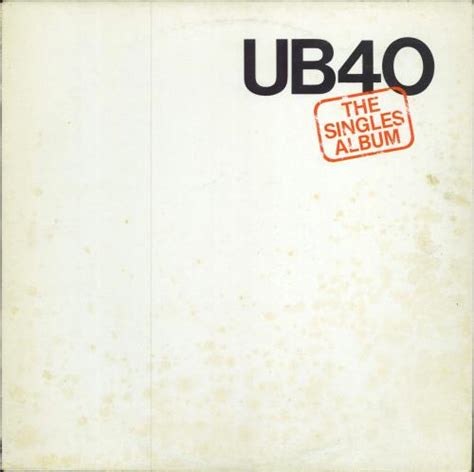 UB40 The Singles Album Italian vinyl LP album (LP record) (578358)