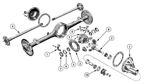 GM '55 Truck Rear Axle - Differential Parts Catalog - West Coast Differentials