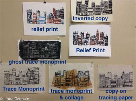 Easy Printmaking Tools - stencils and the gelatin plate - Linda Germain