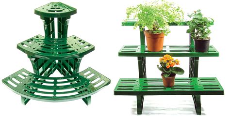 3-Tier Etagere Plant Stand Pot Garden Display Straight Or Corner ...