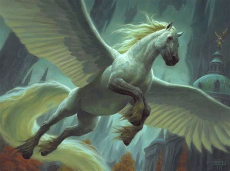 Concordia Pegasus - Ravnica Allegiance Art | Concept art world, Pegasus art, Mtg art