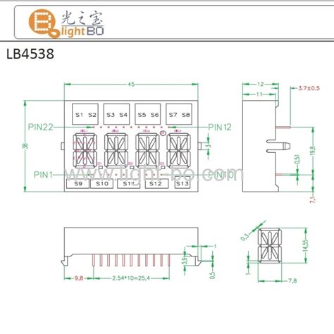 Customized multicolour 4 digit 14 segment led display module for instrument panel manufacturers ...