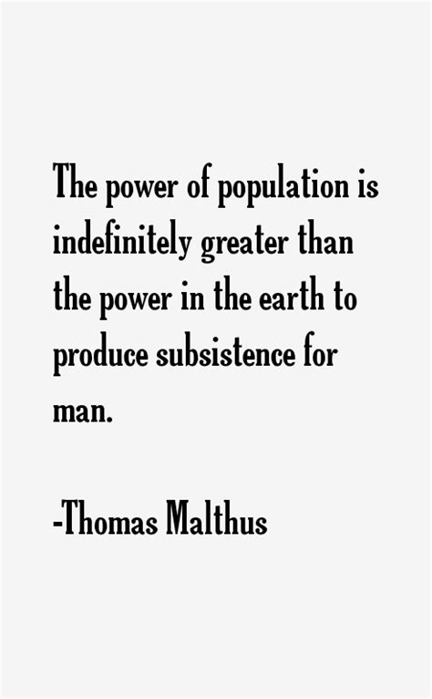 Thomas Malthus Quotes & Sayings