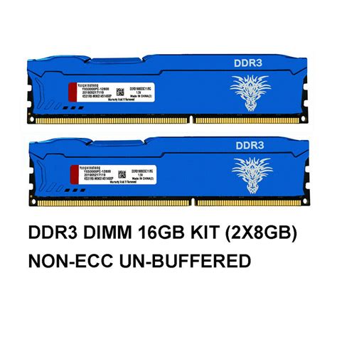 Blue DDR3 RAM 8GB 1600MHz 1866MHz 240pin Cl11 Dimmpc3-12800 PC Desktop RAM Memory 1.5V Computer ...