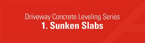 Driveway Concrete Leveling Series - 1. Sunken Slabs