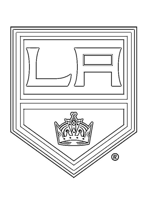 colouring page Los Angeles Kings | coloringpage.ca