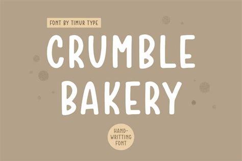 Crumble Bakery Fonts