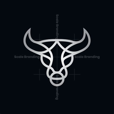 Linear Bull Logo Taurus Logo Bull Head Logo | Tatuajes de tauro, Disenos de unas, Flores ...