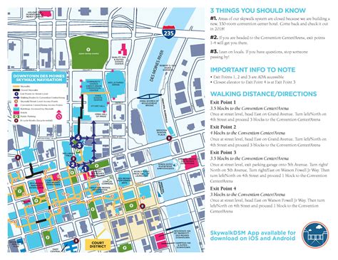 Map Of Downtown Des Moines - Maping Resources