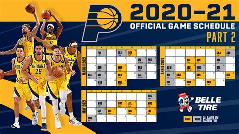 Pacers Schedule Printable