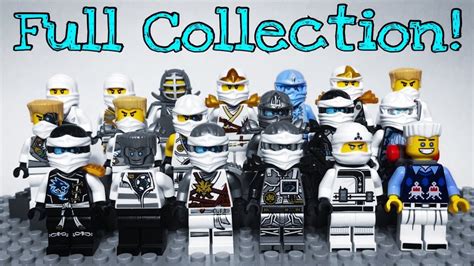 Lego Ninjago Ultimate ZANE Minifigure Collection! 2011-2017! - YouTube