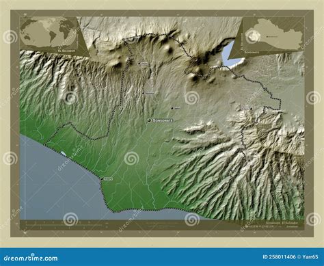 Sonsonate, El Salvador. Wiki. Labelled Points of Cities Stock ...