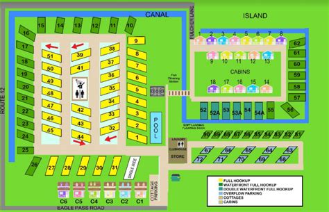 Campsite Map - Hatteras Sands Campground